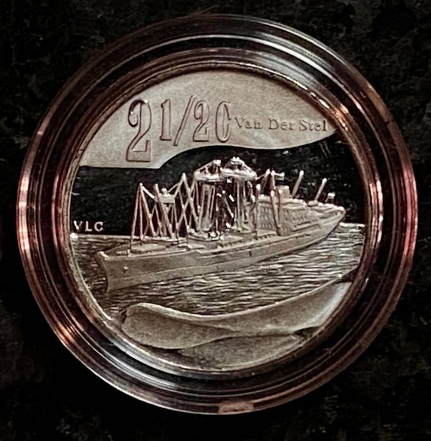 SA Mint Silver Flypress Tickey 2 1/2 cent - Maritime History of South Africa 2011 - mintage only 491