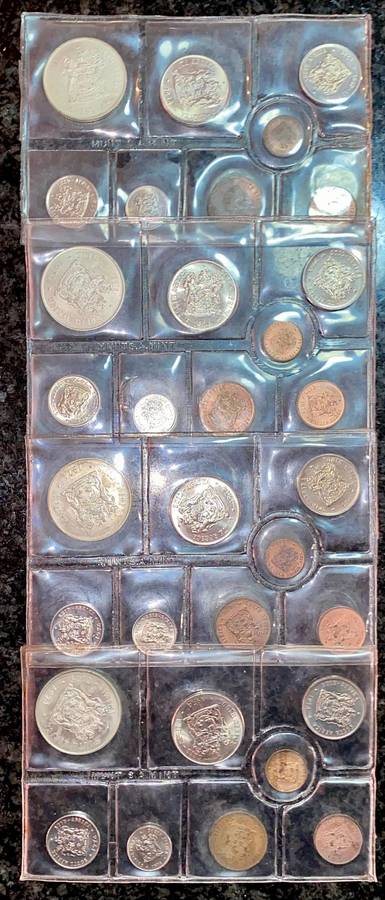 SA Mint Uncirculated 1974 - Silver R1 to 1 cent - sealed as from SA Mint