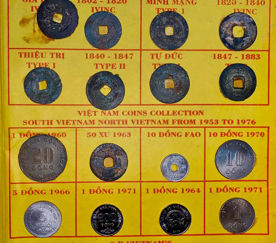 Indochine - Annam Vietnam coin collection 1802-1976 comes in red folder