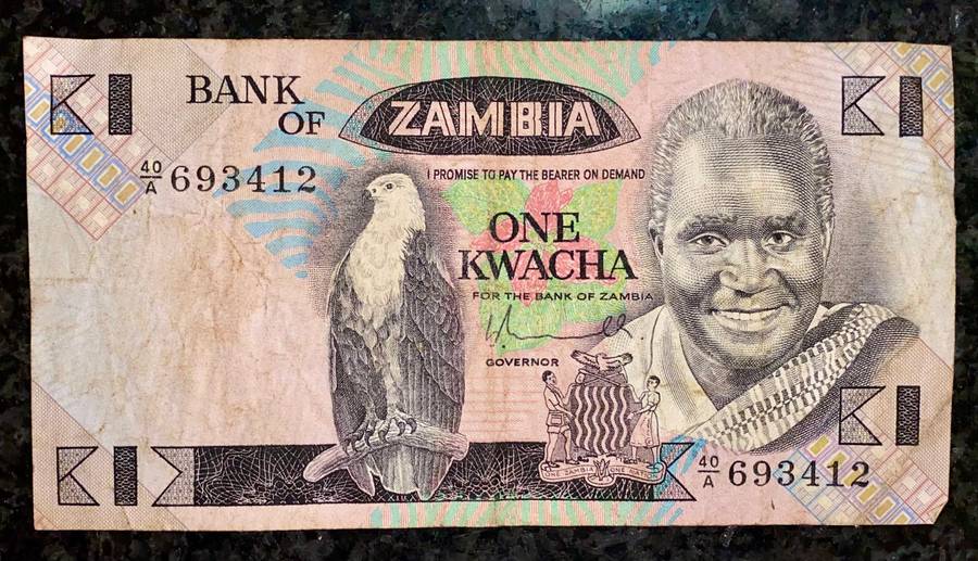 ZAMBIA 1 KWACHA ND 1980