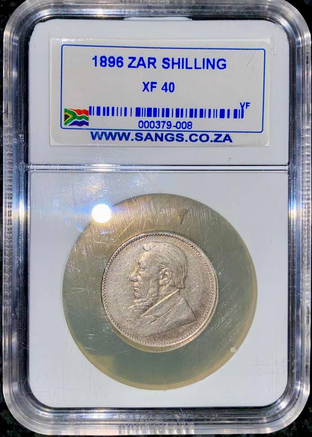 Z.A.R Graded 1896 - 1 shilling XF40 SANGS
