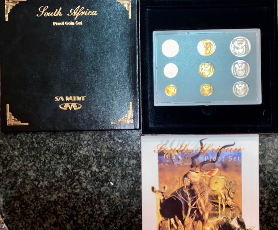 SOUTH AFRICA PROOF SET R5 TO 1 CENT - 2001