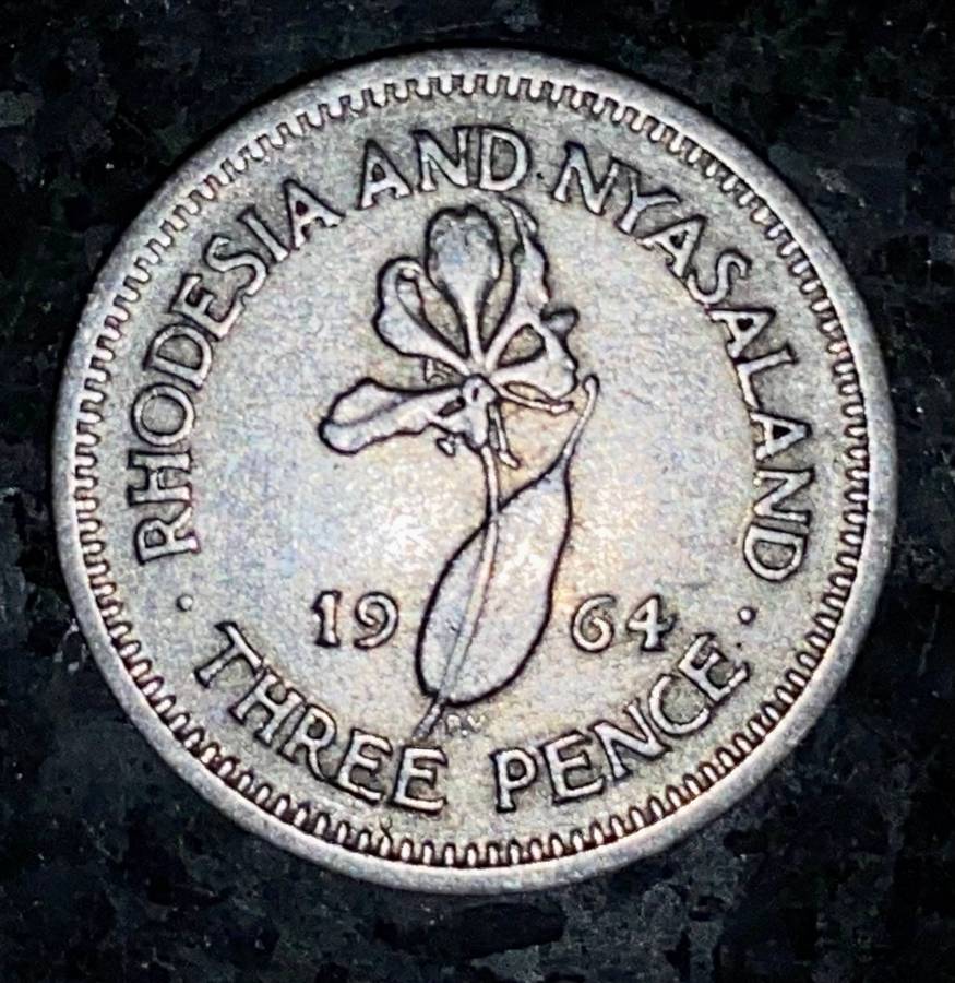 Rhodesia & Nyasaland 3 pence 1964