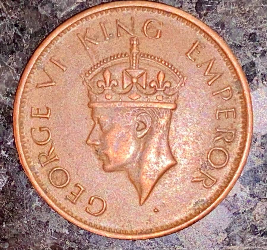 India 1/4 Anna 1940 WW2