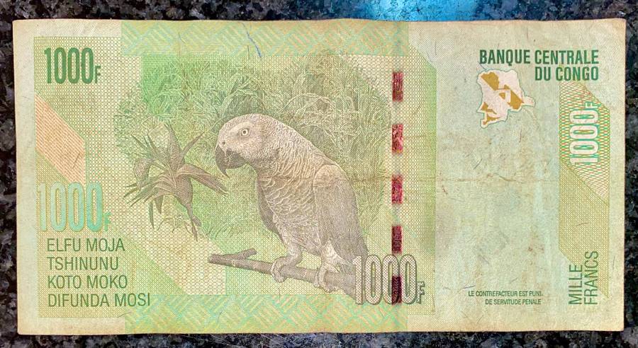 Congo 1000 francs 2013