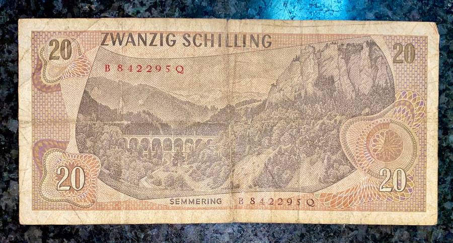 Austria. 20 shilling 1967