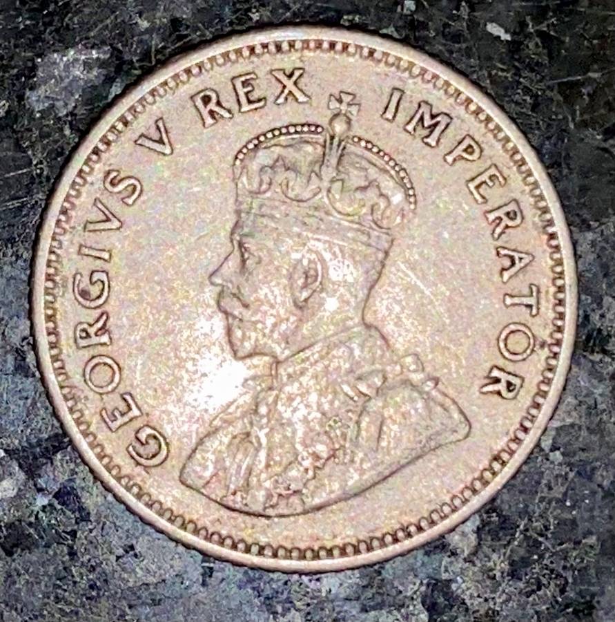 S A UNION SILVER 6D SIXPENCE --1936 --80%SILVER