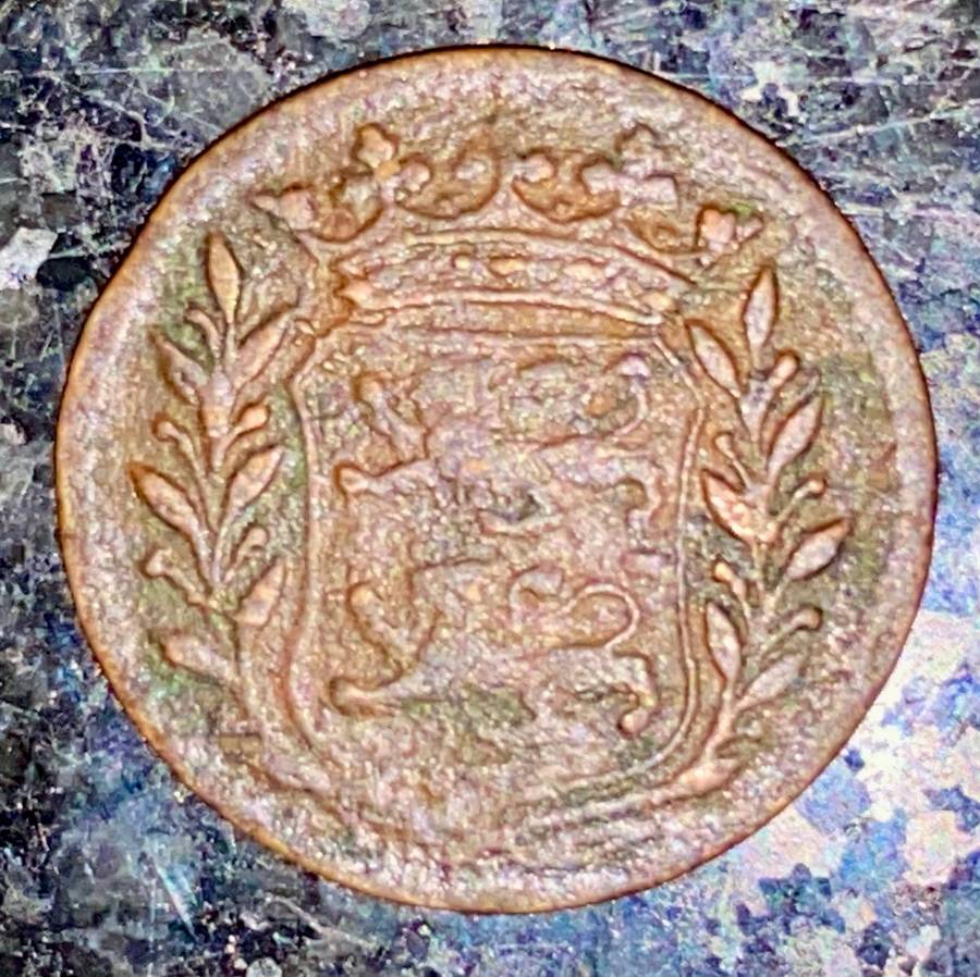 Dutch - West Friesland 1 duit 1739 - New York penny