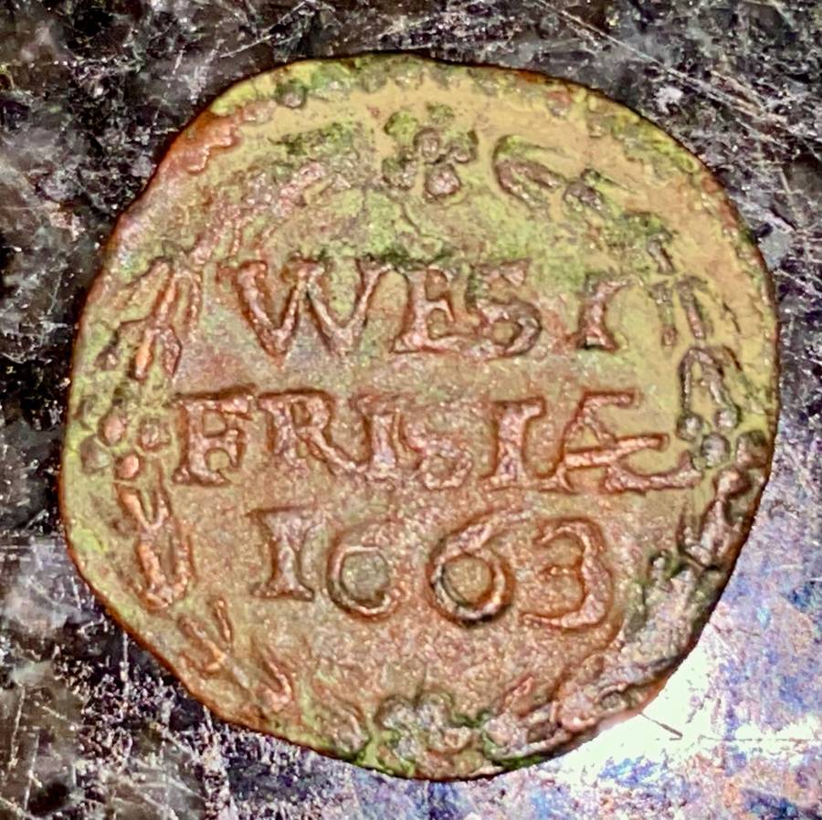 Dutch - West Friesland 1 duit 1663
