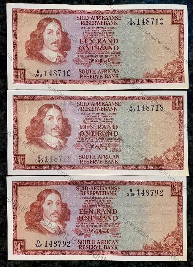 TW De Jongh. R1 close seq aunc 3rd issue 1975 (1 bid takes all)