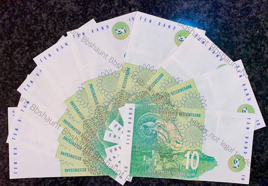 CL Stals. R10 -- in sequence DS2022427-436 rhino wtm 2nd issue 1993 unc-aunc (bid per note)