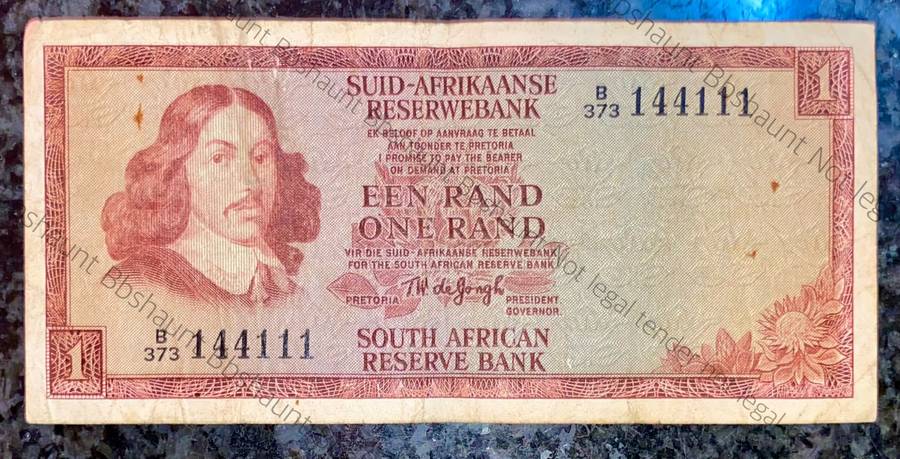 Tw De Jongh. R1 - 144111 -B series 1975