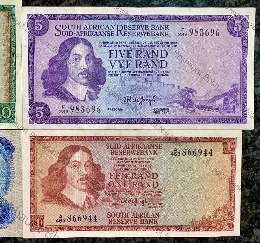 Complete Set Tw De Jongh R10 to R1 -- 1967-1975 (1 bid takes all)