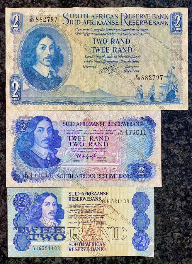 Set OF R2 -- Rissik - De Jongh & De Kock 1962-1980s(1 bid takes all)