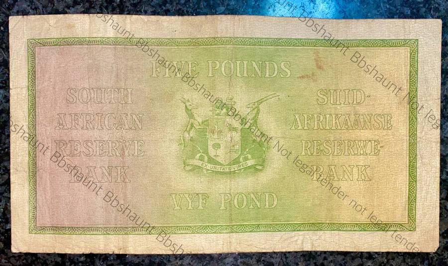 J Postmus 5 pound  3rd April 1944 only issue B24