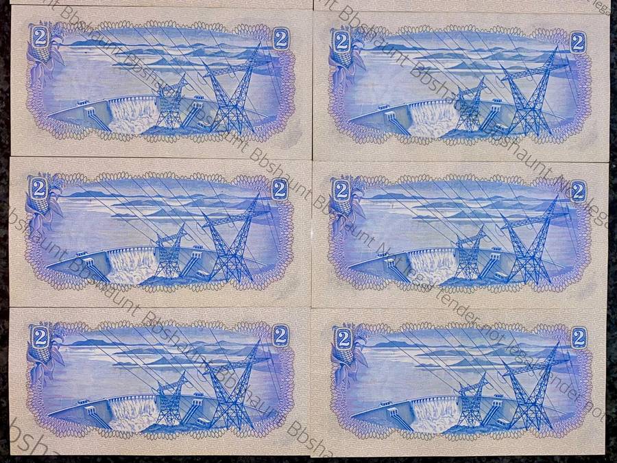 Tw De Jongh. R2 aunc all Springbuck wtm 2nd issue 1974 (bid per note)