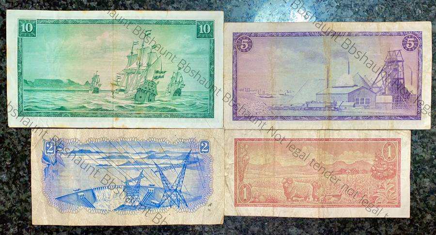 COMPLETE SET OF TW DE JONGH & DECIMALS R10 TO R1 - MOSTLY SPRINGBUCK WTM 1967-1975( 1 BID TAKES ALL)