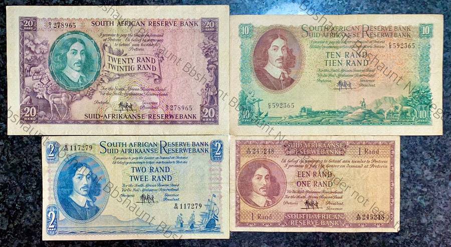 COMPLETE SET OF MH DE KOCK R20 - D1, R10 - C5, R2 - B46 & R1 - A33 -- 4TH ISSUE 1961 (1 BID TAKES AL