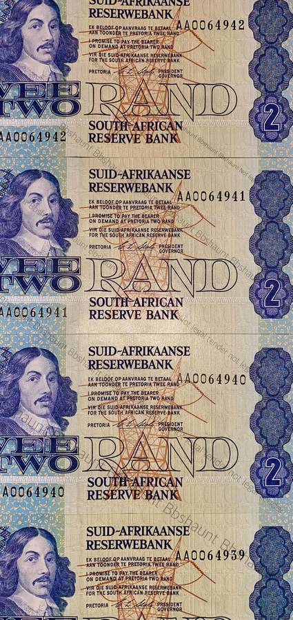 CL Stals. R2 in sequence AA0064942-939 unc-aunc 1st issue 1990(1 bid takes all)