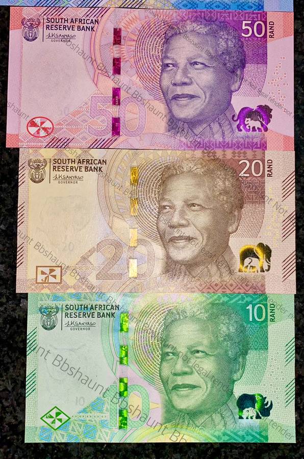 L KGANYAGO AA UNC VERY LOW MATCHING NUMBERS AA0000257 IN ORIGINAL S A RESERVE BANK FOLDERS