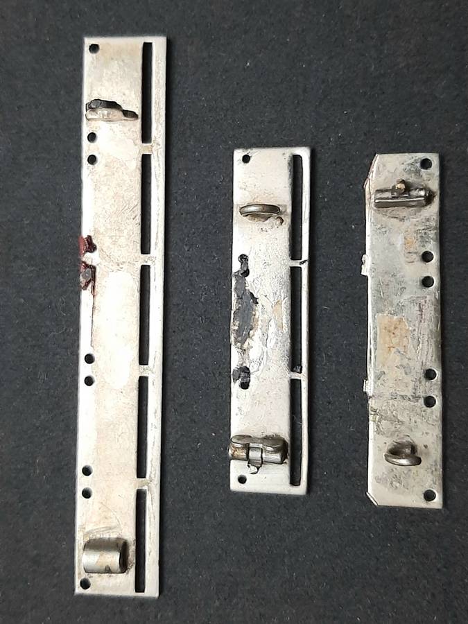 **WW2 : Lot 3 x Miniature Medal Mounting Bars ( No Pins).**