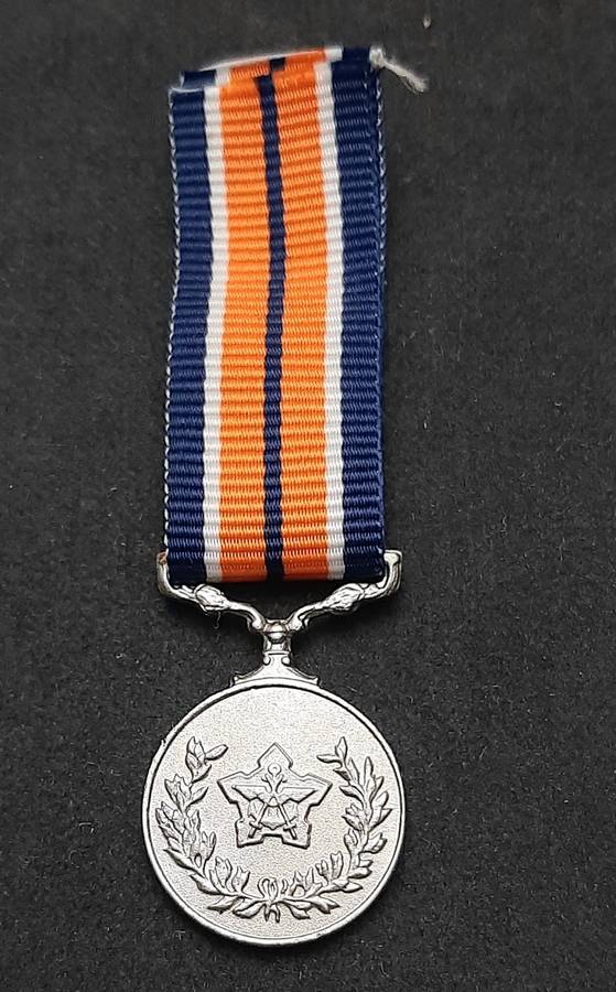 Border War 1980s : SADF Miniature General Service Medal w/ Ribbon