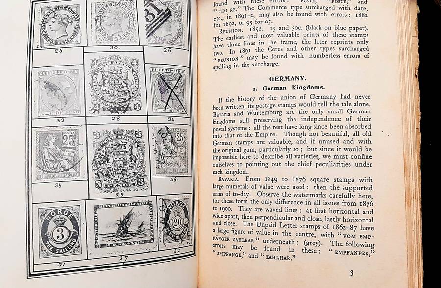 **RARE: 'Stamps Worth Finding' Philatelic H/Cover Book 1st Ed. (1904).**
