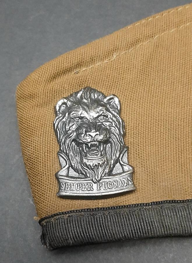 RARE: 1980s SWATF 'Reaction Force' Nutria Glengarry / Bonnie w/ Insignia (59).