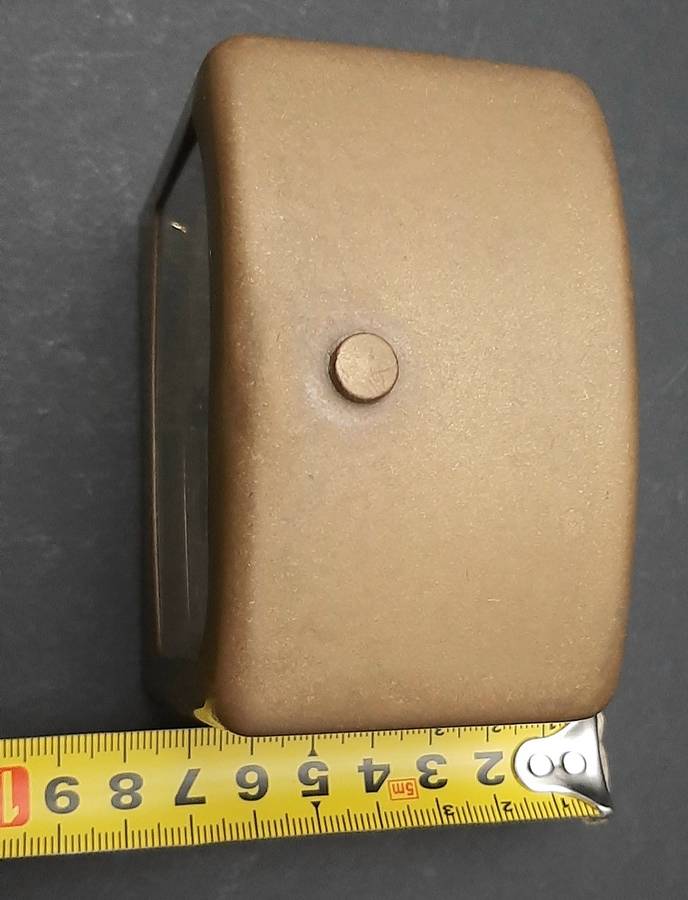 Mid-20th Century: European Bayard '8 Days'  Brass Casement Mantel Clock (UNTESTED).
