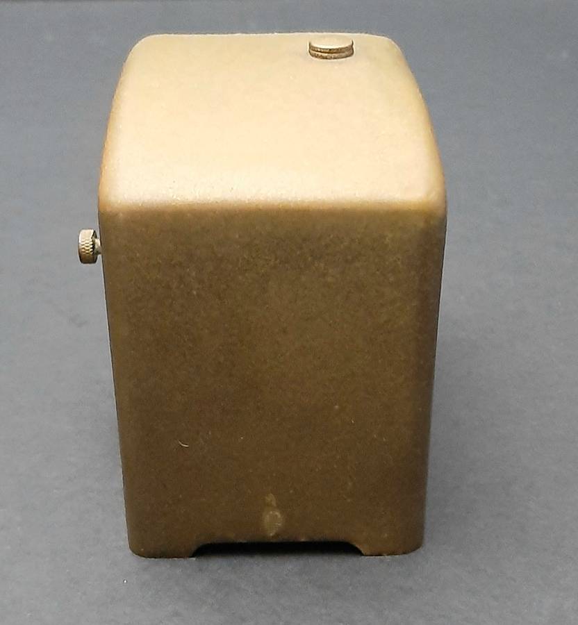 Mid-20th Century: European Bayard '8 Days'  Brass Casement Mantel Clock (UNTESTED).