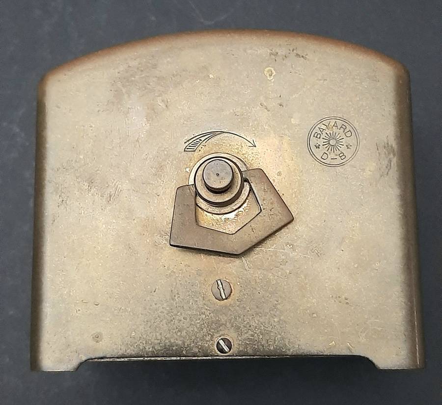Mid-20th Century: European Bayard '8 Days'  Brass Casement Mantel Clock (UNTESTED).