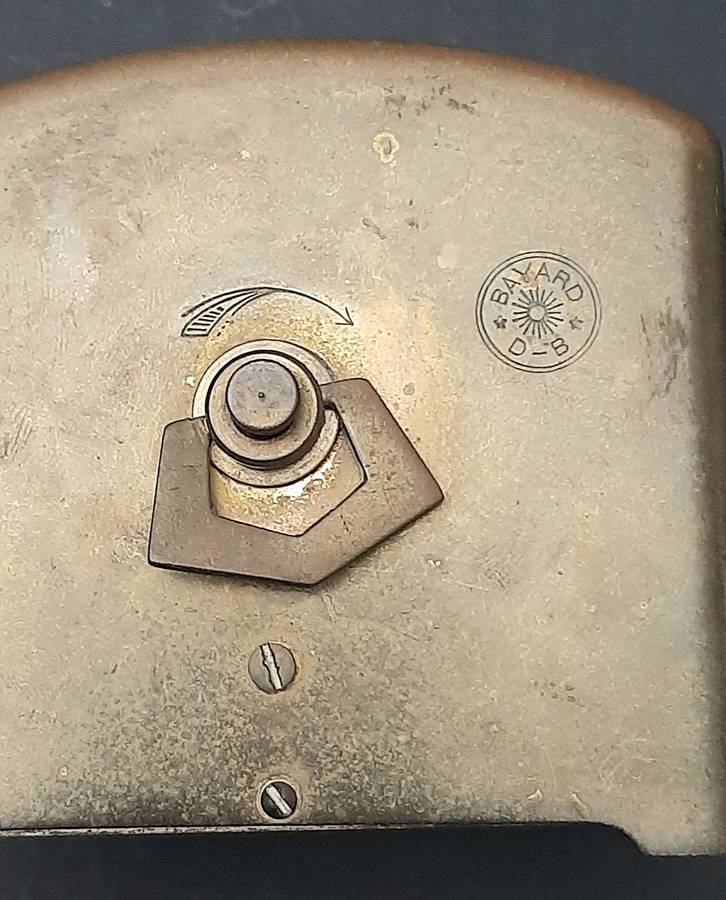 Mid-20th Century: European Bayard '8 Days'  Brass Casement Mantel Clock (UNTESTED).
