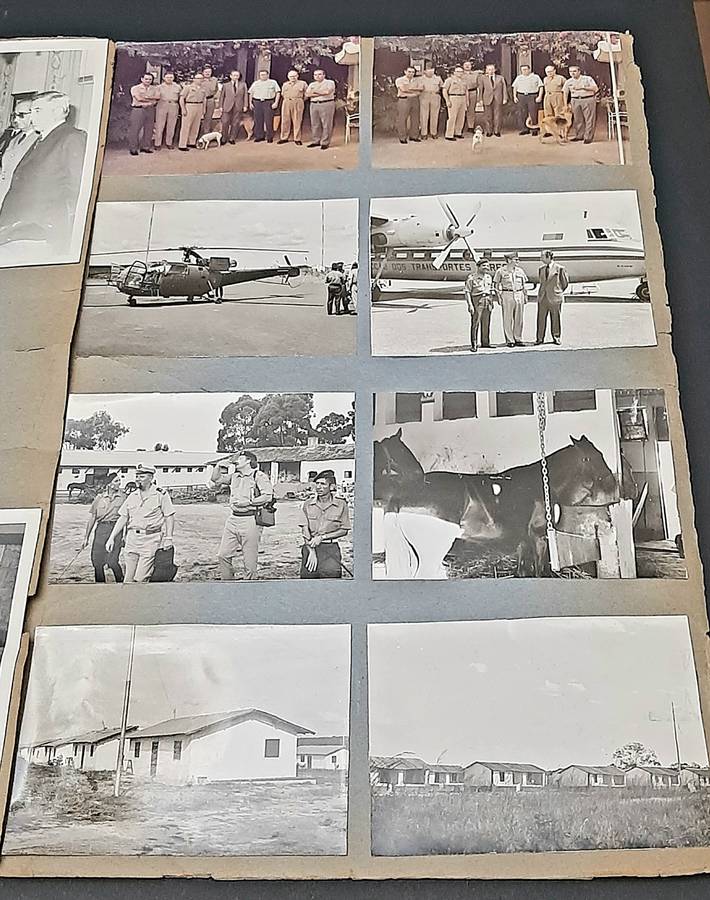 RARE: 1970s SADF Major-General Deon J. Mortimer Photo & Documentation Lot #3  ( 4 Panels D/Sided).