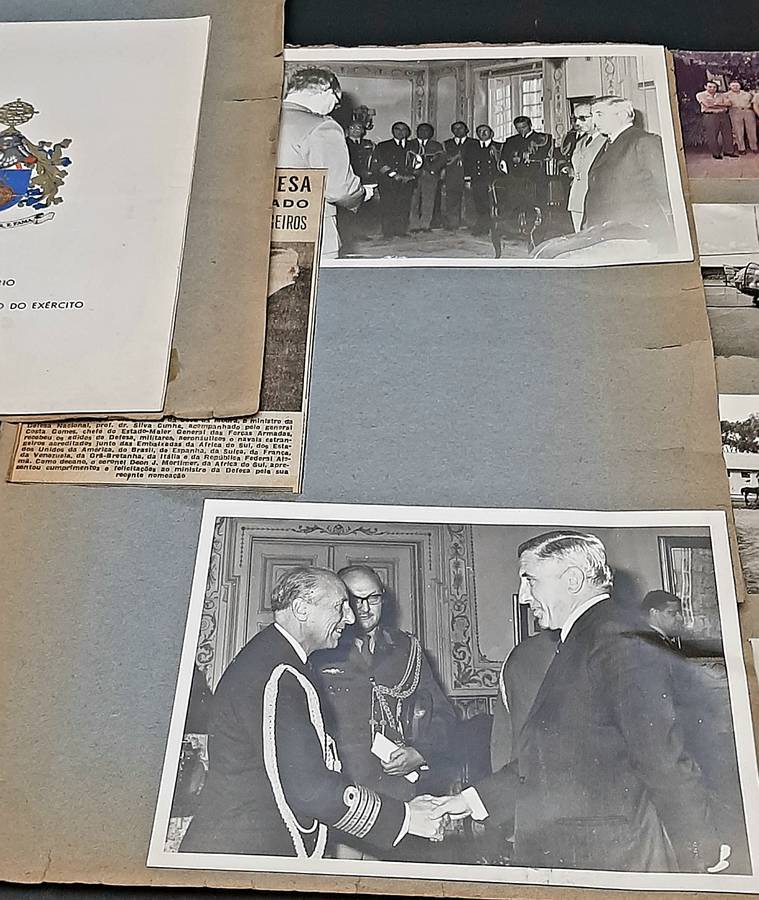 RARE: 1970s SADF Major-General Deon J. Mortimer Photo & Documentation Lot #3  ( 4 Panels D/Sided).