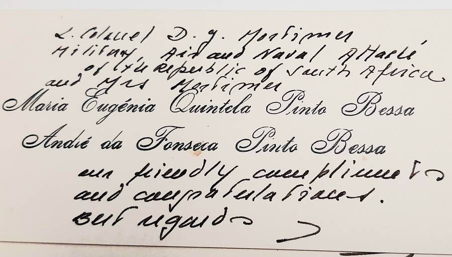 RARE: 1970s SADF Major-General Deon J. Mortimer Letter &  Documentation Lot #4  ( 5 Pcs D/Sided).