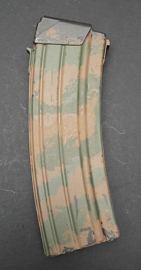 Early 1990s: ABS-ISD 2nd Patt. Camouflage R4/ R5  Steel 30 Rnd Magazine #3.