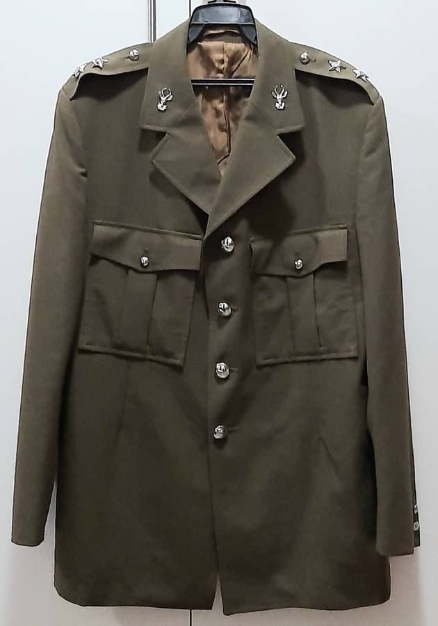 Border War 1970s :  SADF  Infantry Officer's Dress Tunic w/ Branch & Rank Insignia (Inscribed).