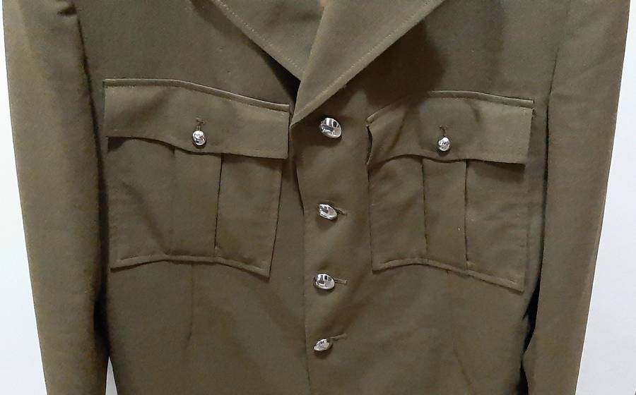 Border War 1970s :  SADF  Infantry Officer's Dress Tunic w/ Branch & Rank Insignia (Inscribed).