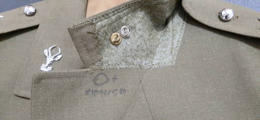 Border War 1970s :  SADF  Infantry Officer's Dress Tunic w/ Branch & Rank Insignia (Inscribed).