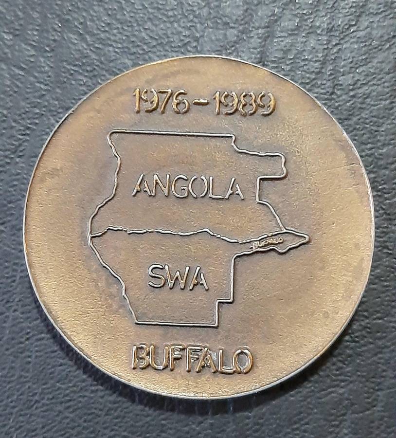 Border War: 1980s SADF  32 Battalion Unit ' Buffalo'  Medallion ( Un-numbered).