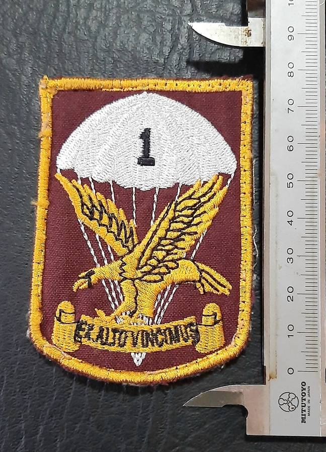 Border War: 1980s SADF 1 Parachute Battalion Embroidered Unit Tracksuit Badge.