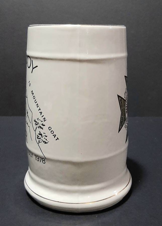 Rhodesian Bush War: 1978 ' The Rhodesia Regt.' D2 Coy Mtoko Unit Ceramic Tankard (18cm).