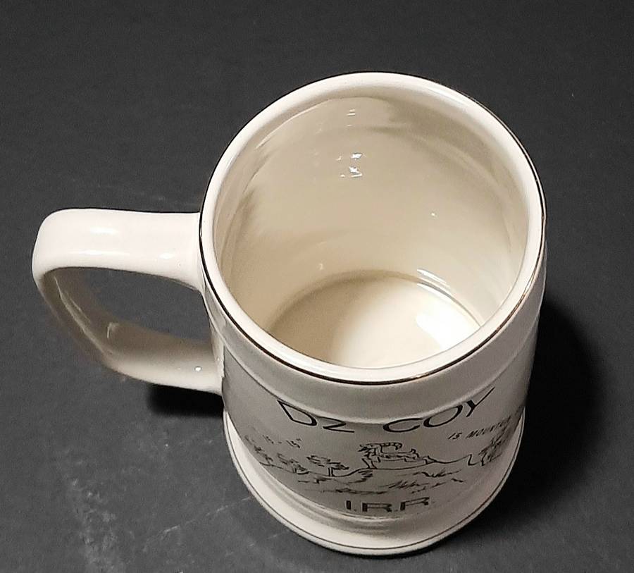 Rhodesian Bush War: 1978 ' The Rhodesia Regt.' D2 Coy Mtoko Unit Ceramic Tankard (18cm).