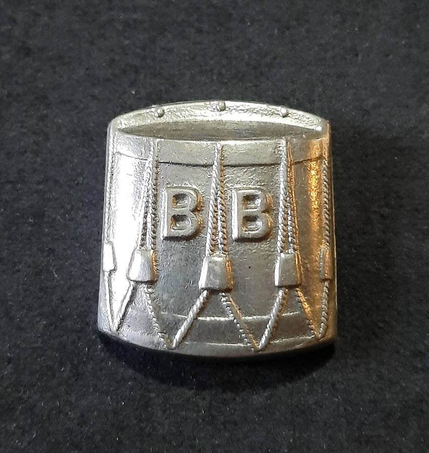 Mid-20th Century: 'Boys Brigade ' Drummer's Proficiency Badge w/ Pin.
