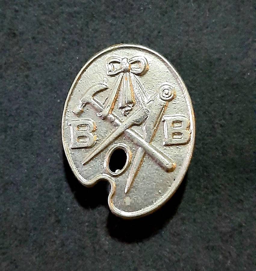Mid-20th Century: 'Boys Brigade' Vocational Skill Badge w/ Pin.