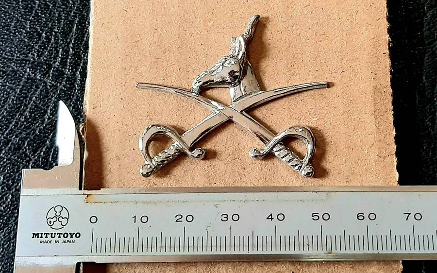 Border War: 1980s SADF Physical Training Instructor Metallic Breast Badge (Pins).