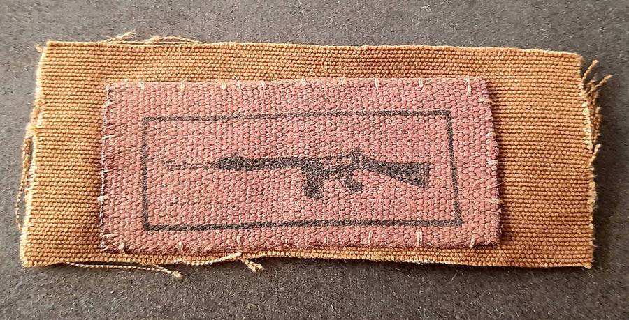 Border War: 1980s SADF Nutria Fielddress Marksman's Qualification Breast Badge Swatch.