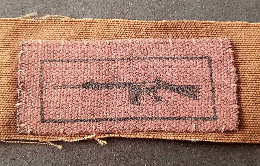 Border War: 1980s SADF Nutria Fielddress Marksman's Qualification Breast Badge Swatch.