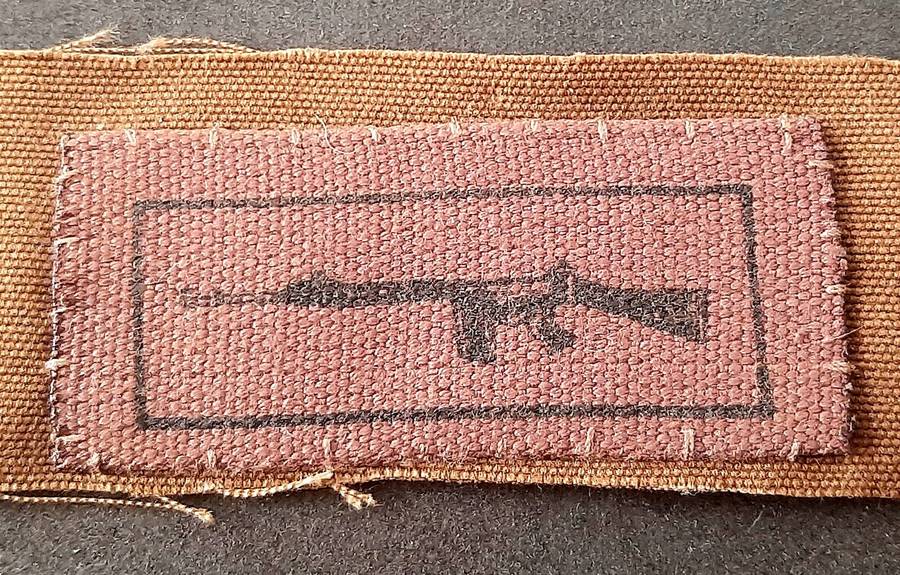 Border War: 1980s SADF Nutria Fielddress Marksman's Qualification Breast Badge Swatch.