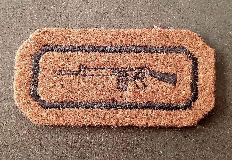 Border War: 1970s SADF Nutria Felt Embroidered Marksman's Proficiency Badge.